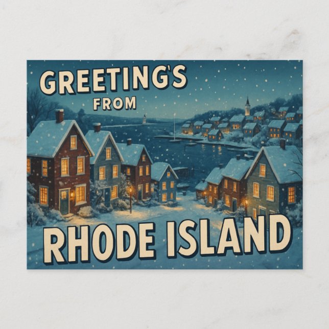RHODE ISLAND Postkarte (Vorderseite)