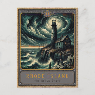 Rhode Island Postkarte Gothic Art