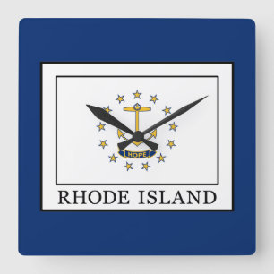 Rhode Island Quadratische Wanduhr