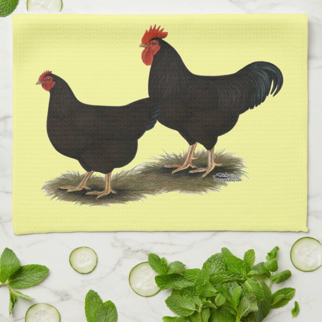 Rhode Island Red Bantams Handtuch (Gefaltet)
