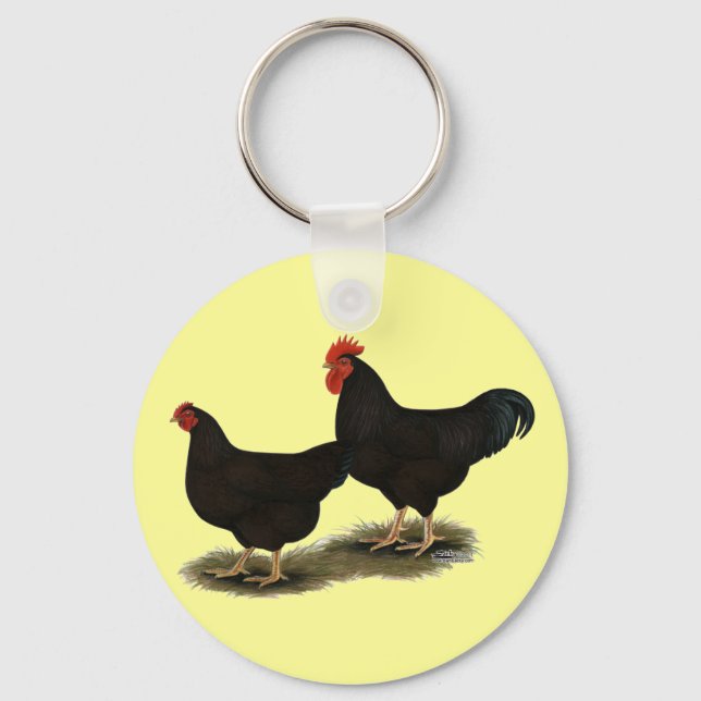 Rhode Island Red Bantams Schlüsselanhänger (Vorderseite)