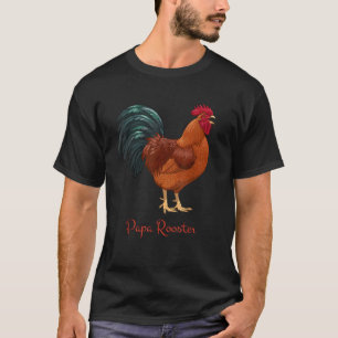 Rhode Island Red Chicken Papa Rooster Bird Liebhab T-Shirt