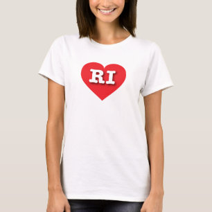 Rhode Island Red Heart - I Liebe RI T-Shirt