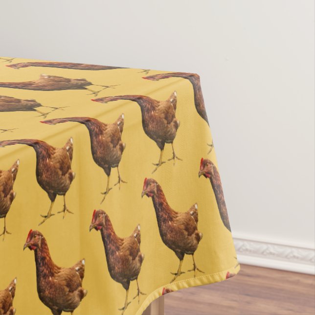 Rhode Island Red Hen Chicken Tableclout Tischdecke (Beispiel)