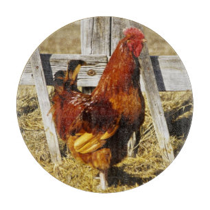 Rhode Island Red Rooster Schneidebrett