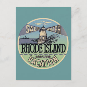Rhode Island Reise in alten Zeiten Postkarte