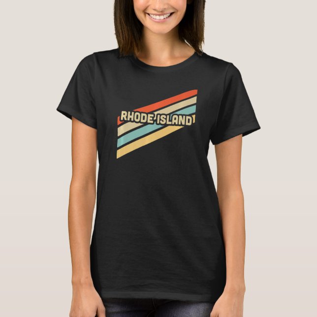 Rhode Island Retro Vintag Premium T-Shirt (Vorderseite)