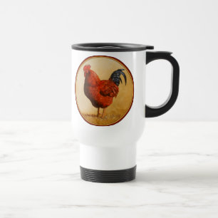 Rhode Island Rooster Chicken Reisebecher