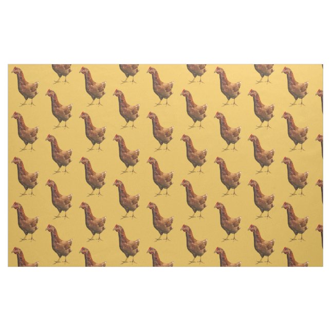 Rhode Island Rot-Henne-Huhn-Gewebe Stoff (Fat Quarter (45,7 x 55,9 cm))