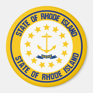 Rhode Island RundEmblem Magnet