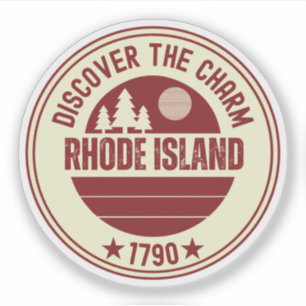 Rhode Island Souvenir - RI Staatsgeschenk Aufkleber