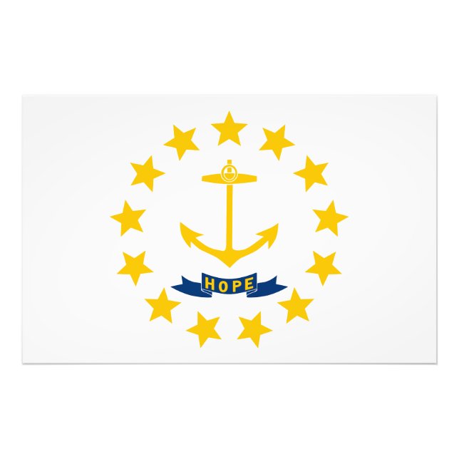 Rhode Island Staat Fotodruck (Vorne)