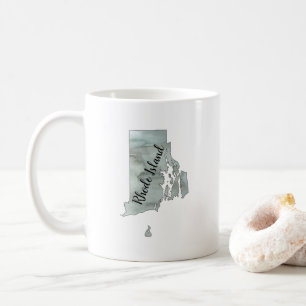 Rhode Island Staat Illustration Kaffeetasse