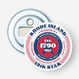 Rhode Island Staat Information Circle Flaschenöffner