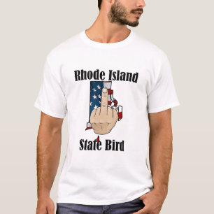 Rhode Island Staat Vogel T - Shirt Mittelfinger