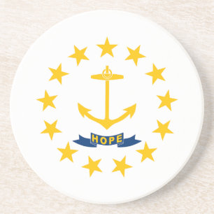 Rhode Island Staatsflagge Getränkeuntersetzer