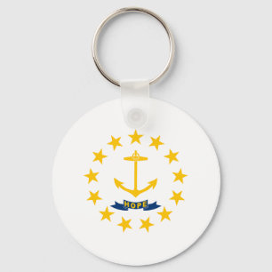 Rhode Island Staatsflagge Schlüsselanhänger