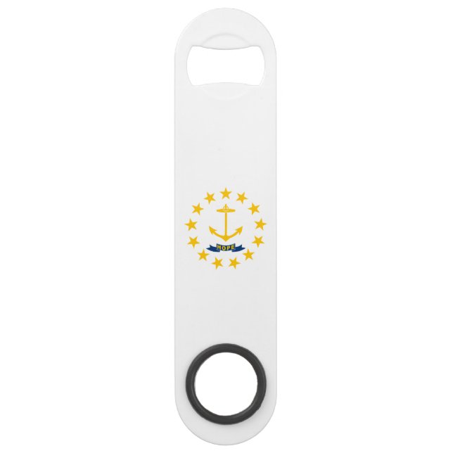 Rhode Island Staatsflagge Speed Flaschenöffner (Vorderseite)