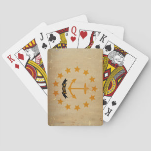 Rhode Island Staatsflagge VINTAGE Spielkarten