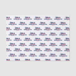 Rhode Island Staatsstolz Tissue Paper Seidenpapier