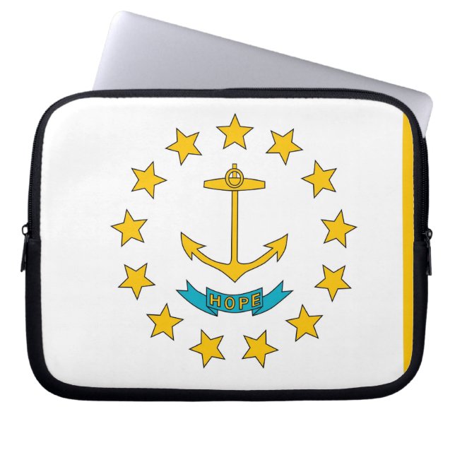 Rhode Island State Flag Laptop Sleeve (Vorderseite)