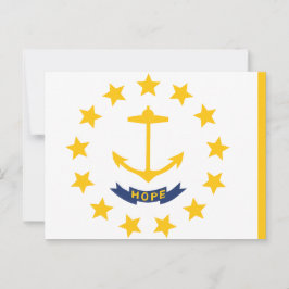 Rhode Island State Flag Little Rhody 13 Stars Postkarte