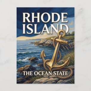 Rhode Island State Pride ⚓ Küstenne England Postkarte