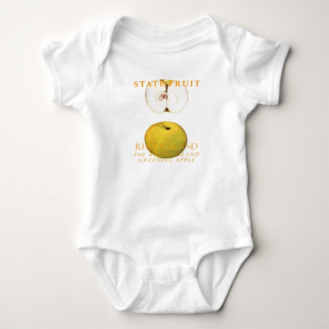 Rhode Island Territorium Obst Rhode Insel Baby Strampler (Vorderseite)