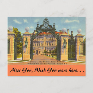 Rhode Island, The Breakfast, Newport Postkarte