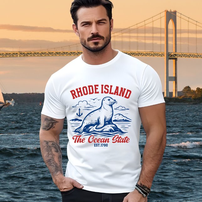 Rhode Island the Ocean State T-Shirt (Von Creator hochgeladen)