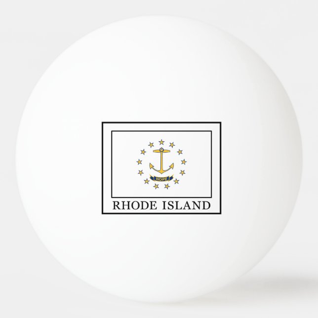 Rhode Island Tischtennisball (Vorderseite)