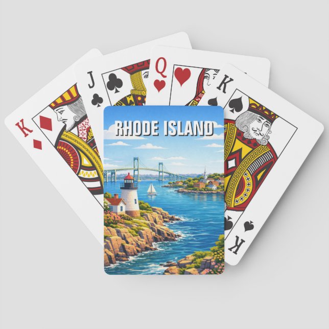 Rhode Island Travel Spielkarten (Rückseite)