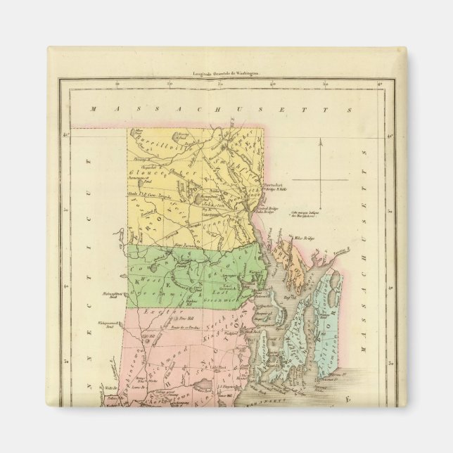 Rhode Island USA Magnet (Vorne)