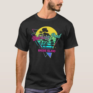 Rhode Island USA Nostalgic Retro Watchaug Pond T-Shirt
