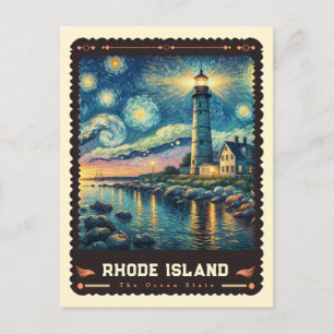 Rhode Island Vincent Van Gogh Inspiriert Postkarte