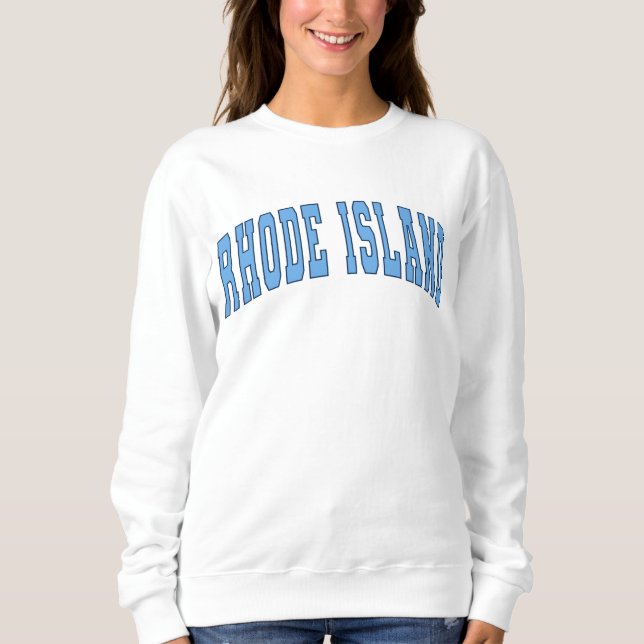 Rhode Island Vintag Varsity Uni Style Sweatsh Sweatshirt (Vorderseite)