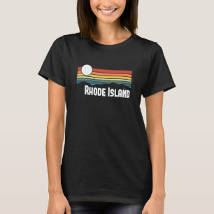 Rhode Island Vintage-Sonnenuntergang 80er Retro-So T-Shirt