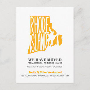 RHODE ISLAND Wir haben neue Adresse Neue Zuhause v Postkarte