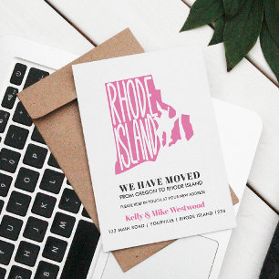 RHODE ISLAND Wir haben neue Adresse Neue Zuhause v Postkarte