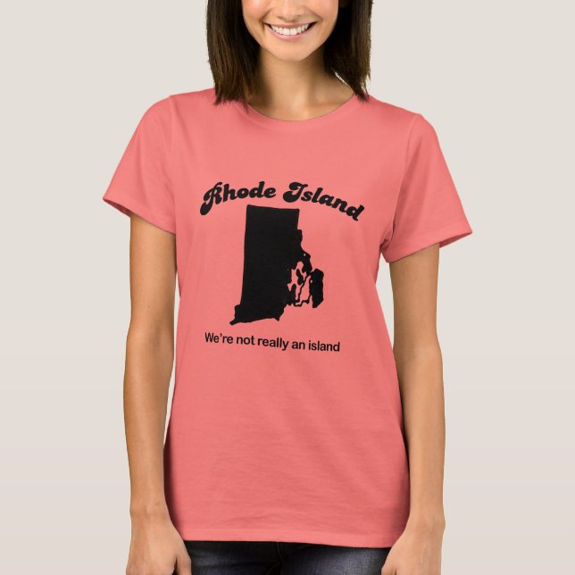 Rhode Island - Wir sind keine Insel T-Shirt (Vorderseite)