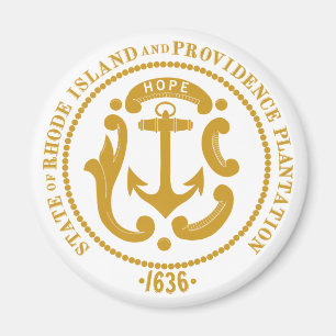 Rhode Island-Zeichen Magnet