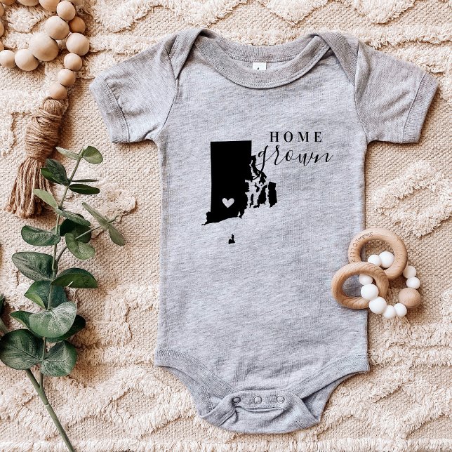 Rhode Island Zuhause Grown Staat T-Shirt Baby Strampler (Von Creator hochgeladen)
