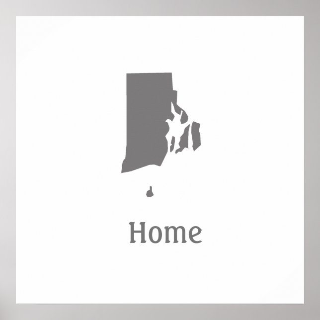 Rhode Island Zuhause Poster (Vorne)