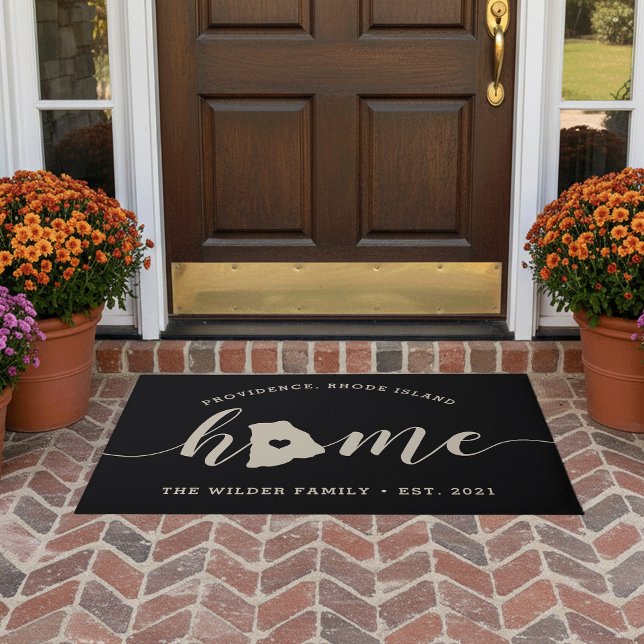 Rhode Island Zuhause Staat Personalisiert Fußmatte (Von Creator hochgeladen)