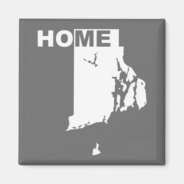 Rhode Island Zuhause weg Staat Kühlschrankmagnet Magnet (Vorne)
