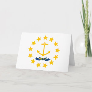 Rhode Islander Flagge, Flagge von Rhode Island Karte