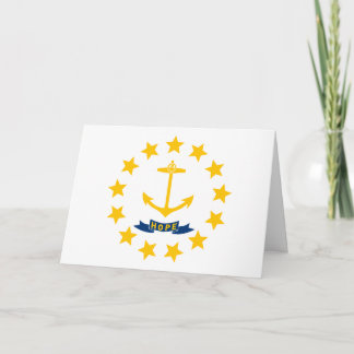 Rhode Islander Flagge, Flagge von Rhode Island Karte
