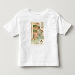 Rhode IslandPanoramic MapRhode Insel Kleinkind T-shirt