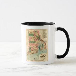 Rhode IslandPanoramic MapRhode Insel Tasse
