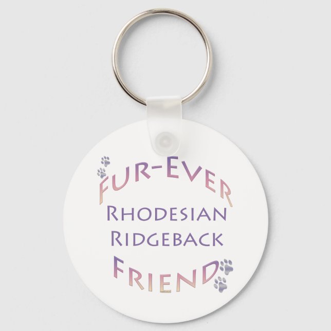 Rhodeisan Ridgeback Fur-ever Friend Schlüsselanhänger (Vorderseite)